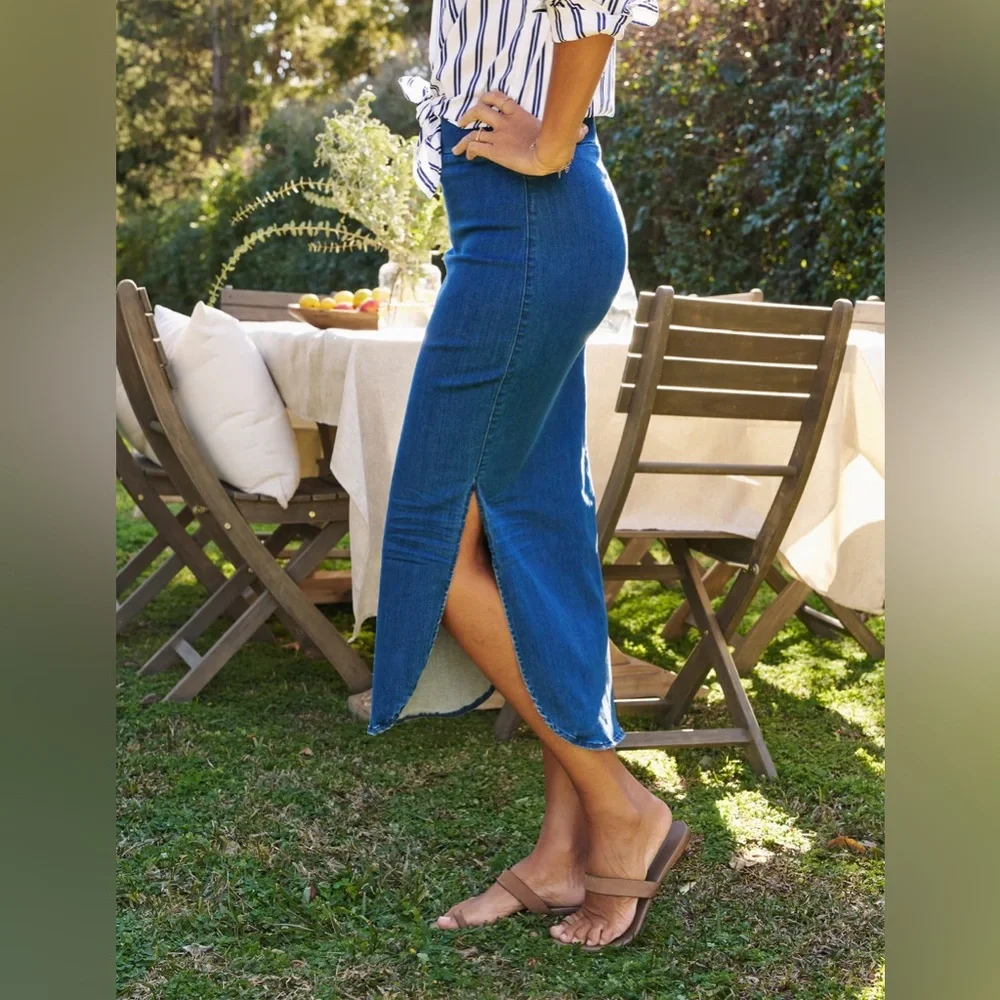 Frank & Eileen Donegal Unforgettable Skirt 1977 Wash Blue Size 0